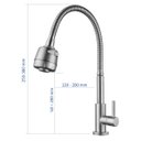 Ver imagem 4 de Torneira Cozinha Gourmet Flexível Giratória Mesa Doan Nox06b