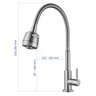 Torneira Cozinha Gourmet Flexível Giratória Mesa Doan Nox06b - 4