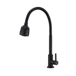 Torneira Cozinha Gourmet Flexível Giratória Mesa Preta Doan Nox06b - 1