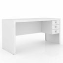 Ver imagem 6 de Conjunto 4 Peças com Escrivaninha, Balcão, Armário Multiuso e Estante Branco