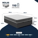 Ver imagem 2 de Cama Box Baú Casal com Colchão de Molas Ensacadas Classic Maxx 138x188x62cm
