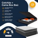 Ver imagem 3 de Cama Box Baú Casal com Colchão de Molas Ensacadas Classic Maxx 138x188x62cm