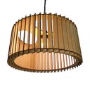 Ver imagem 1 de Lustre Luminária Pendente de Madeira MDF Mod. Paris GD Inclinado