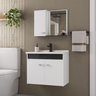 Conjunto para Banheiro Kit Econômico Suspenso 60cm - Fabribam Gabinetes - 1