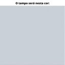 Ver imagem 2 de Mesa de Reunião Retangular 260 x 120 cm Pé Painel PE25 em MDP Cor Cinza