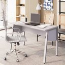 Ver imagem 1 de Escrivaninha para Escritório Tampo Chanfrado 120cm Cinza F5 Office