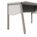 Ver imagem 4 de Escrivaninha para Escritório Tampo Chanfrado 120cm Cinza F5 Office