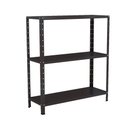 Ver imagem 1 de Estante Aço 3 Prateleiras Livros Cozinha Quarto Eaf007 Preto