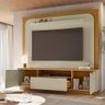 Painel Home Theater Nilo para Tv 75 Pol 2 Portas 200 Cm Cumaru Opala Madetec - 6