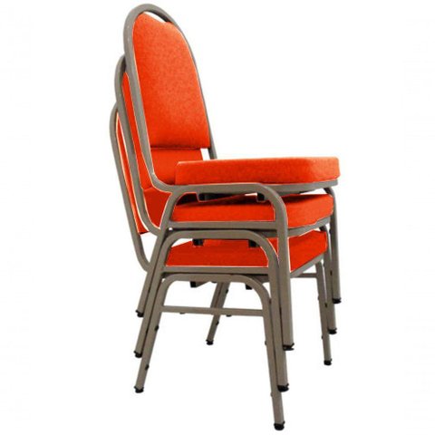 03 Cadeiras para Hotel e Auditório Linha Hotel Vermelho