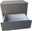 Ver imagem 1 de Kit 2 Mesa de Cabeceira com 2 Gavetas, 100% Mdf Cor Gianduia Trama