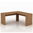 Ver imagem 6 de Conjunto 4 Peças com 1 Escrivaninha em L, 2 Estantes e 1 Balcão Espresso Móveis Amêndoa