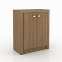 Ver imagem 7 de Conjunto 4 Peças com 1 Escrivaninha em L, 2 Estantes e 1 Balcão Espresso Móveis Amêndoa