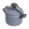 Panela Alta Pressão Indução Antiaderente Revestimento Mármore Cerâmico 6 Litros Cinza - 2