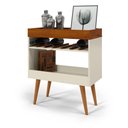 Ver imagem 1 de Aparador Café Drink Off White/caramelo Pés em Madeira Pinus Ofertamo