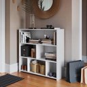 Ver imagem 5 de Módulo Organizador Multiuso Funcionale Estante Baixa Branca 93x26x90cm Mdp