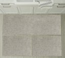 Ver imagem 4 de Jogo de Tapete Sisal Sintético Natural 3pçs - Antiderrapante Fastlar