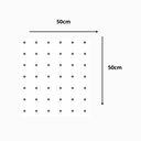 Ver imagem 2 de Chapa Perfurada Reta Uv - 50 X 50 Cm Branco Cristal