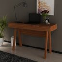 Ver mais imagens de Kit 3 peças com Escrivaninha, Armário Multiuso Baixo e Estante Livreio com 2 Portas