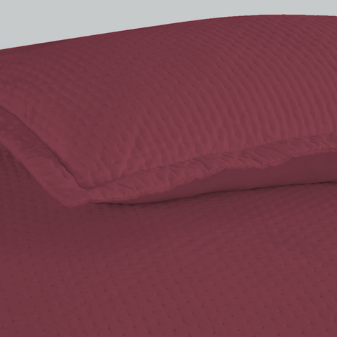 Colcha King Flor Lisa:vinho