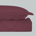 Ver imagem 4 de Colcha King Flor Lisa:vinho