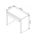 Ver imagem 3 de Kit 2 Peças com Escrivaninha Me4107 90cm e Estante 4 Prateleiras Me4104
