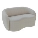 Ver imagem 7 de Conjunto 1 Sofá Living 180cm e 1 Poltrona Decorativa Sala de Estar Íbis Encosto Fixo Bouclê Cinza G3