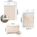 Ver imagem 4 de Jogo de Cama King Size Algodão 300 Fios 4 Pçs Estampa Estilo