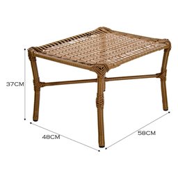 Conjunto de Mesa de Centro e 2 Cadeiras Vitória para Área Externa - 6