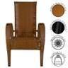 Conjunto de Mesa de Centro e 2 Cadeiras Vitória para Área Externa - 2