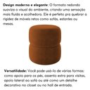 Ver mais imagens de Kit 2 Puff Decorativo Estofado para Sala de Estar Bali Bouclé Terracota