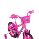 Ver imagem 4 de Bicicleta Infantil Aro 16 Rosa Chiclete Menina Free Action