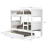 Beliche Bibox Treliche Cama Auxiliar 100% Mdf Top Star Forte: Branco - 2