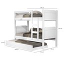 Ver imagem 2 de Beliche Bibox Treliche Cama Auxiliar 100% Mdf Top Star Forte: Branco