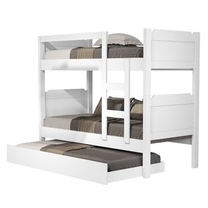 Beliche Bibox Treliche Cama Auxiliar 100% Mdf Top Star Forte: Branco