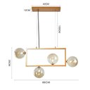 Ver imagem 3 de Luminaria Pendente Modular Jabuticaba G9 Dourado C\ Ambar