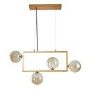 Ver imagem 1 de Luminaria Pendente Modular Jabuticaba G9 Dourado C\ Ambar