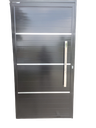 Ver imagem 3 de Porta de Alumínio Lambri Duplo 210x60 C/ Puxador Completa