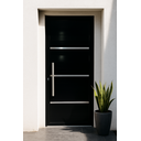 Ver imagem 1 de Porta de Alumínio Lambri Duplo 210x60 C/ Puxador Completa