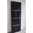 Ver imagem 2 de Porta de Alumínio Lambri Duplo 210x60 C/ Puxador Completa