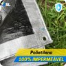 Lona Blackout Impermeável Prata/Preto 300 Micras Shoplonas Multiuso Polietileno - 300 Micras Prata/P - 2