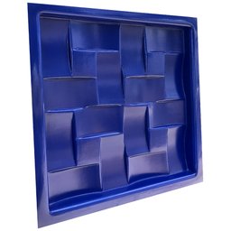 Forma 3D Gesso e Cimento ABS 1mm - Trançado 30x30 cm - 5