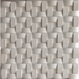 Forma 3D Gesso e Cimento ABS 1mm - Trançado 30x30 cm - 7