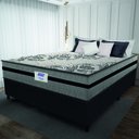 Ver imagem 2 de Cama Box Casal Queen Colchão Gazin com Molas Ensacadas Rubi Suede Preto/cinza