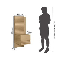 Mesa de Cabeceira para Cama Solteiro Tarumã e Samambaia CabeCasa MadeiraOriginals - 2