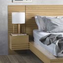 Ver imagem 1 de Mesa de Cabeceira para Cama Solteiro Tarumã e Samambaia CabeCasa MadeiraOriginals