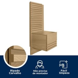 Mesa de Cabeceira para Cama Solteiro Tarumã e Samambaia CabeCasa MadeiraOriginals - 3
