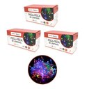 Ver imagem 1 de Kit 3 Pisca Pisca 100 Lâmpadas Led Colorido Fio Transparente 8 Funções 127v Total 300 Lâmpadas - Mas