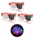Ver imagem 1 de Kit 3 Pisca Pisca 100 Lâmpadas Led Colorido Fio Transparente 8 Funções 127v Total 300 Lâmpadas - Mas