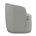 Ver mais imagens de Kit 2 Poltronas Decorativas Design Moderno Bel Sala de Estar Base Giratória Bouclê Cinza G33 - Gran